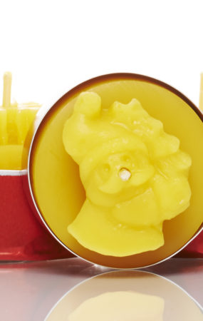 Teelichter mit Weihnachtsmotiv